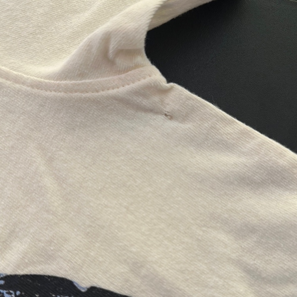 Cream Cotton T-Shirt - Picture 9 of 9